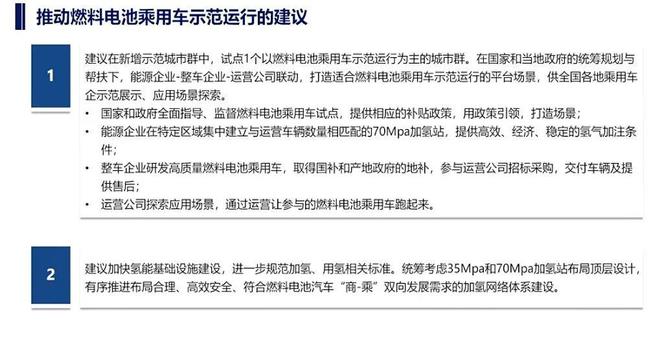 全球六大车企谈氢能乘用车：推广10万台成本即接近纯电汽车建议新增氢燃料电池乘用车示范城市群(图8)