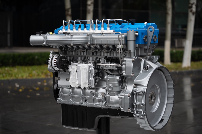 潍柴再上新重型商用缸内直喷氢内燃机发布(图1)
