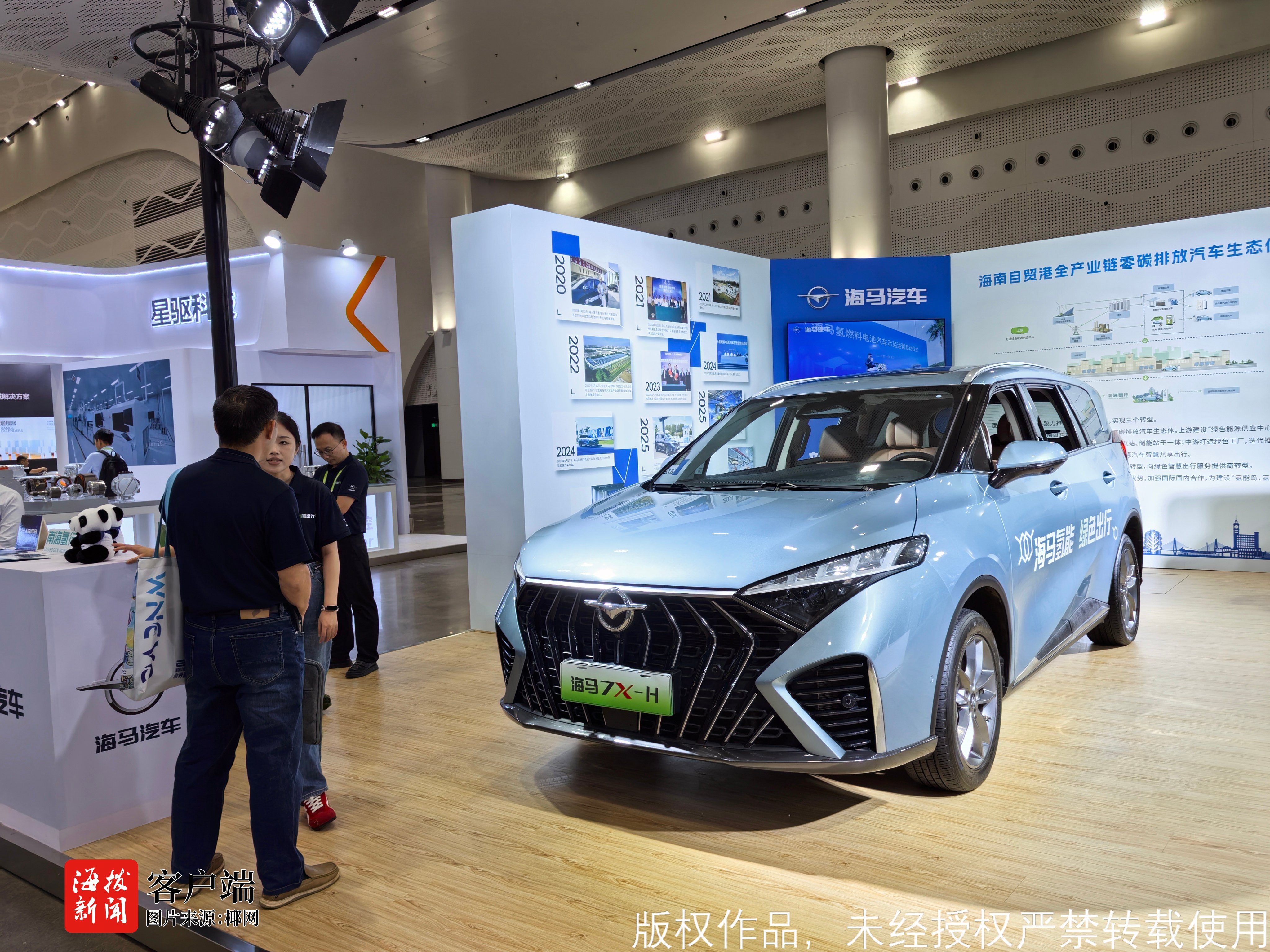 海马7X-H亮相2025世界新能源汽车大会(图1)