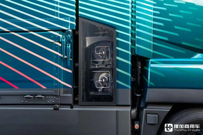 2025日本移动出行展｜氢内燃机、氢燃料电池卡车同台竞技！三菱扶桑现场展车阵容实拍(图9)